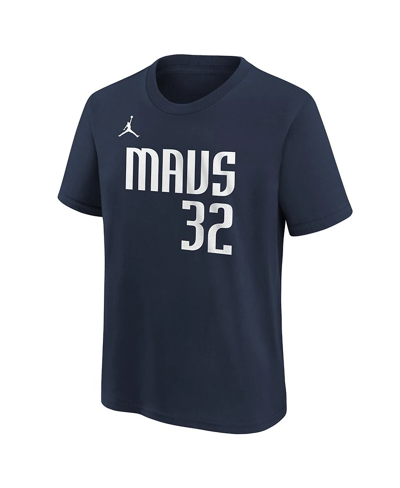 Jordan Big Boys and Girls Cooper Flagg Navy Dallas Mavericks 2025 Nba Draft Statement Name Number T-Shirt