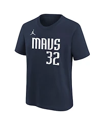 Jordan Big Boys and Girls Cooper Flagg Navy Dallas Mavericks 2025 Nba Draft Statement Name Number T-Shirt