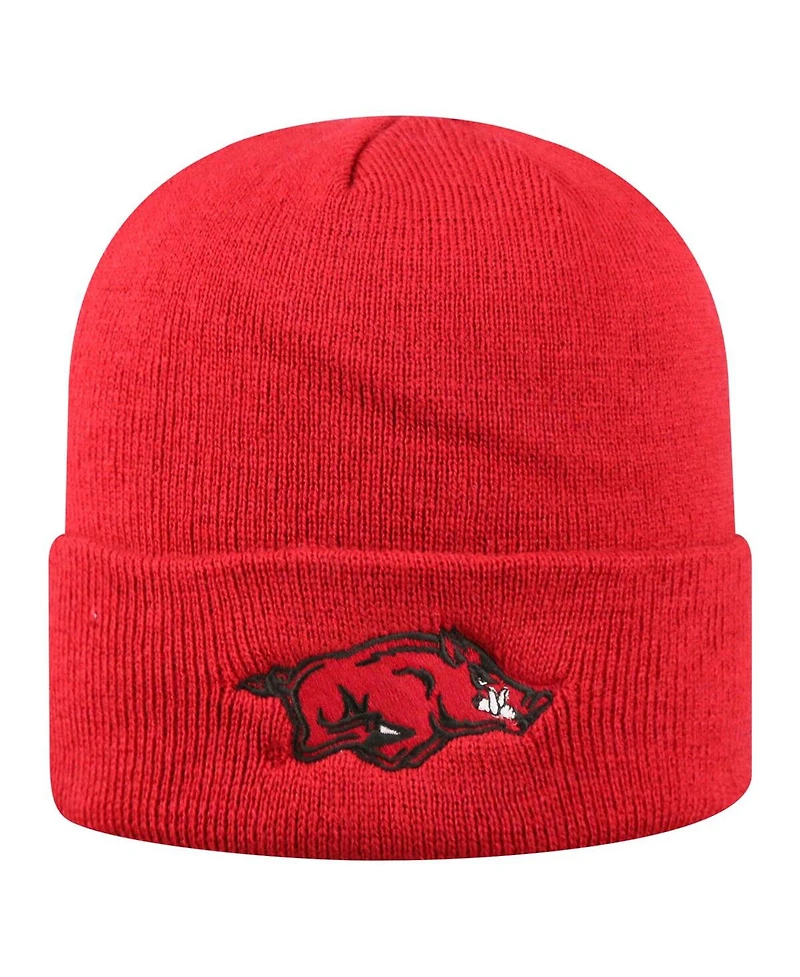 Top of the World Men's Cardinal Arkansas Razorbacks Logo Cuffed Knit Hat