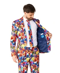 OppoSuits Men's Official Sesame Street Suit - Slim Fit Multicolor