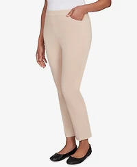 Alfred Dunner Petite Fitted Twill Crop Pants