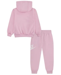 Nike Toddler Girls 2-Piece Club Fleece Hoodie and Pants Set