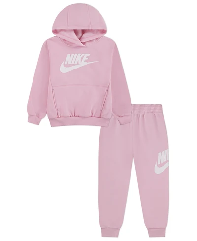 Nike Toddler Girls 2-Piece Club Fleece Hoodie and Pants Set