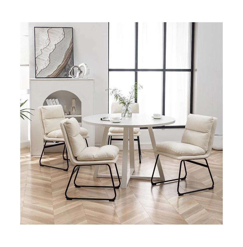 Roundhill Furniture Innes 5-Pc Round Dining Set