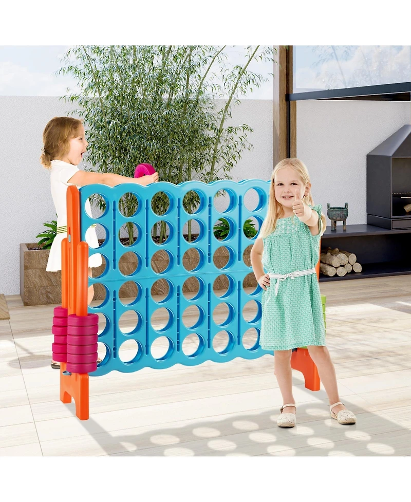 Akiudex Jumbo 4-to-Score Connect Game Set for Kids and Adults