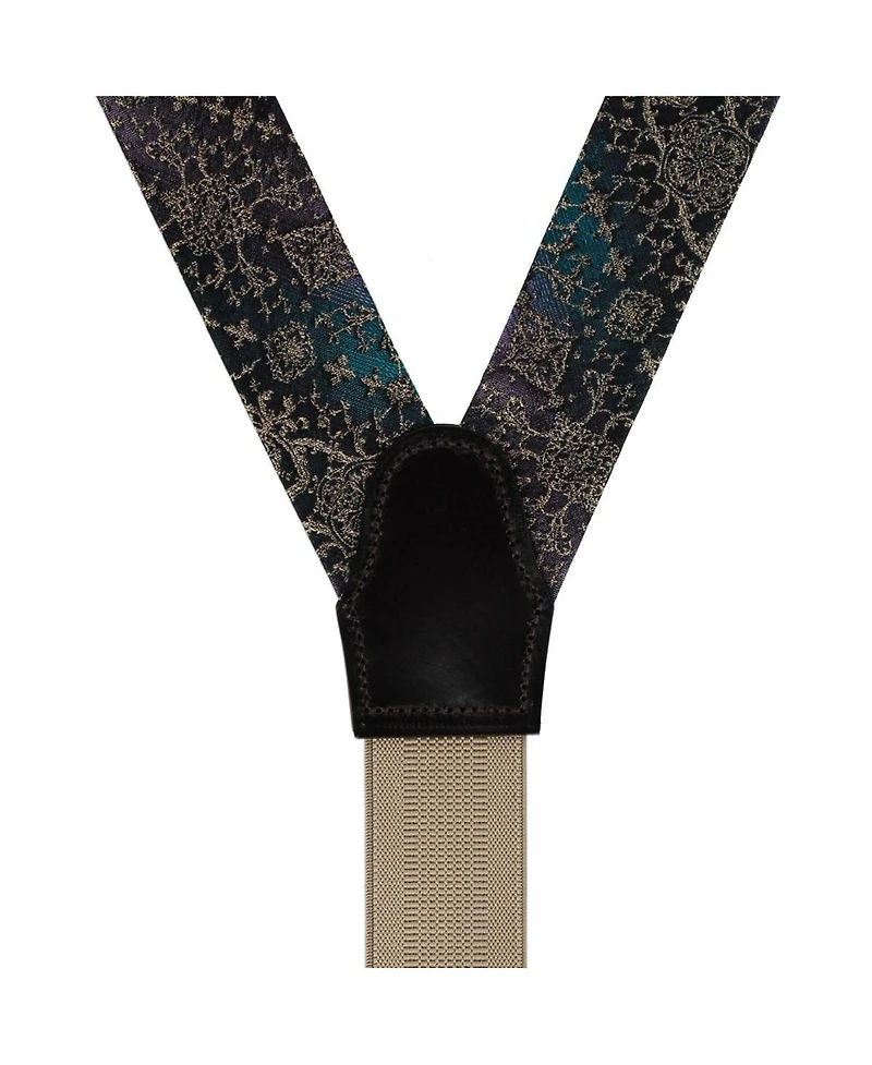 Trafalgar Men's The Spellbound Brocade Silk Button End Novelty Brace