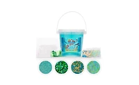 Elmer's Gue Premade Slime Bucket Variety Pack 3 Themes (Glassy Clear, Deep Gue Sea, Space Adventure), Includes 3 Buckets (3 Lb & 1.5 Lb), Multiple Sli