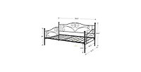 Slickblue Metal Daybed Frame with Heavy Duty Steel Construction, Classic Design
