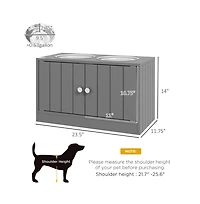 Aostirmotor 44in-l Elevated Dog Bowls Storage Cabinet Raised Dog Bowl Stand Feeding Station