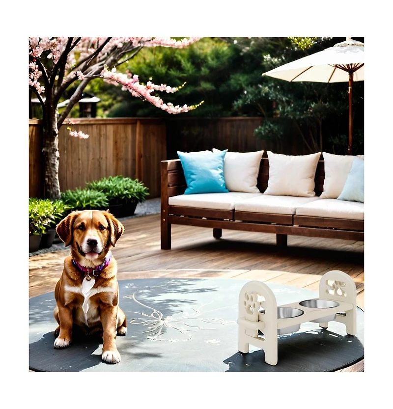 Aostirmotor Portable Pet Travel Bowl Foldable Design Leak-Proof & Easy-Clean for Dogs & Cats