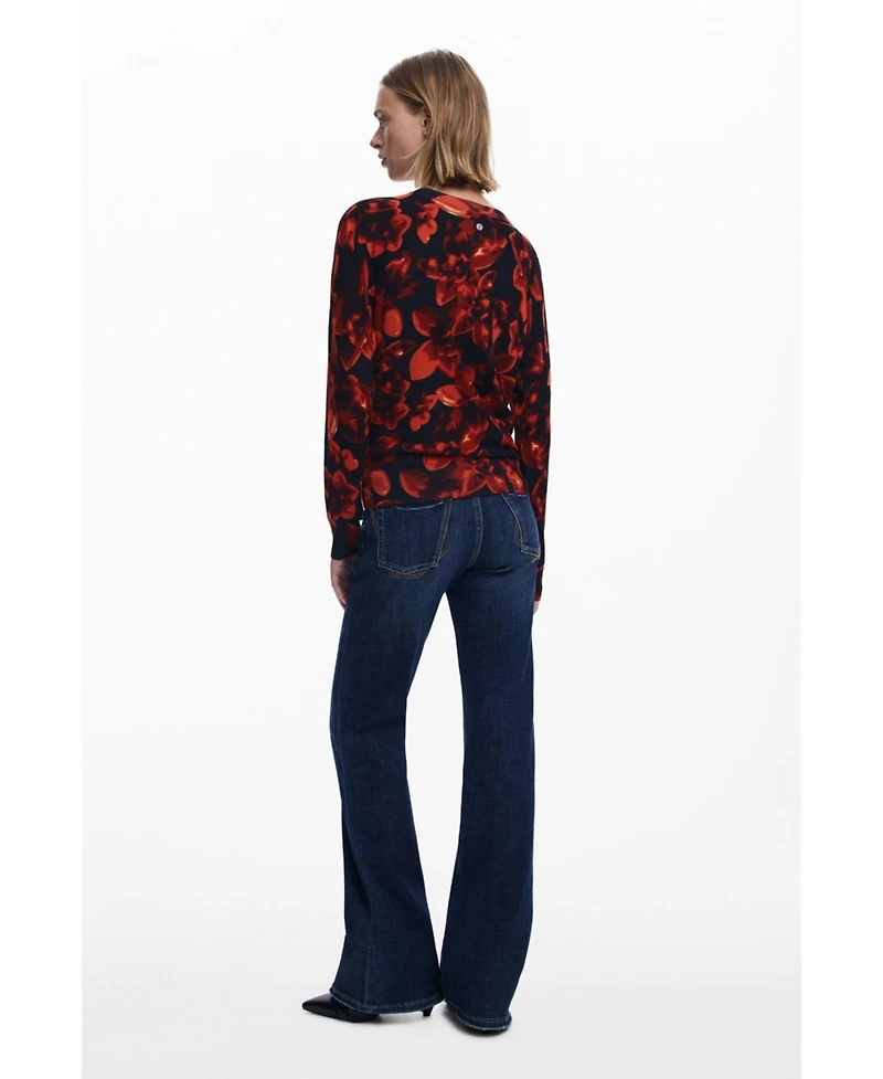 Desigual Women's Lightweight floral sweater