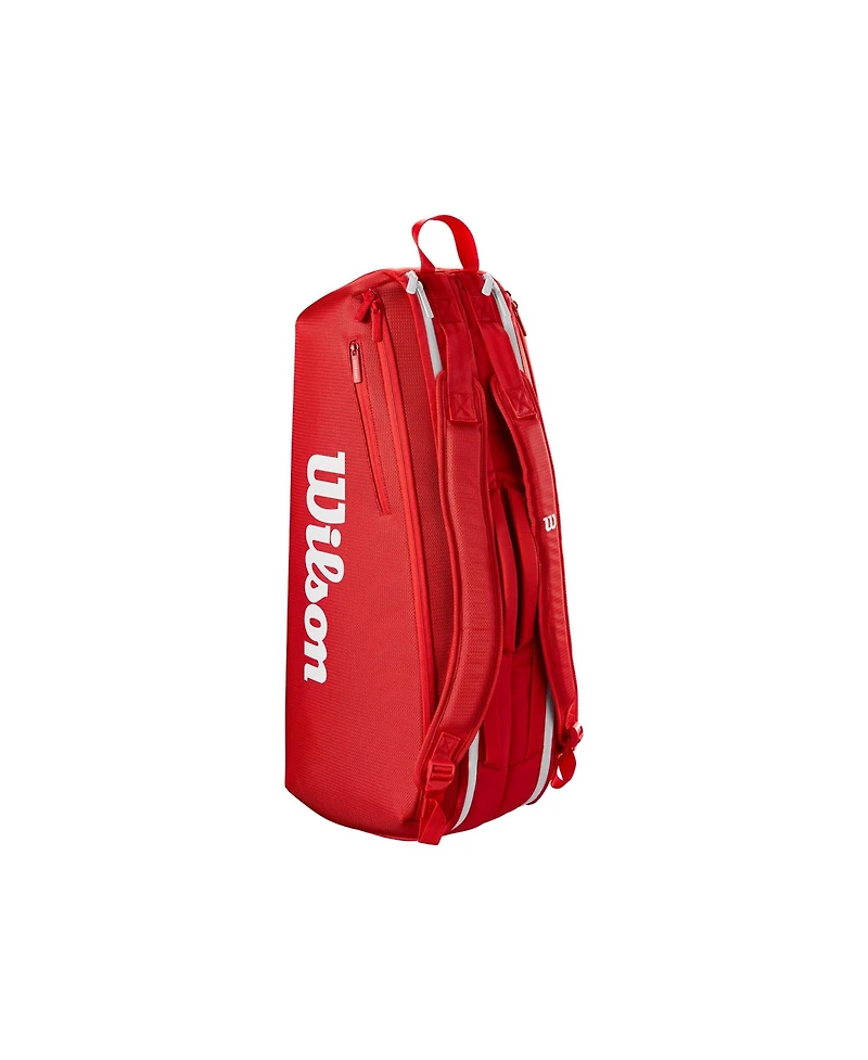 Wilson Super Tour Red 6-Pack Tennis Bag - Red