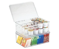 iDesign Stackable Coffee Pod Holder for K-Cup Pods - 29 K-Cup Capacity - Set of 2 - Clear