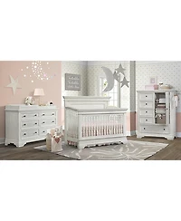 Westwood Design Olivia Traditional Wood Changer Topper in Brushed White