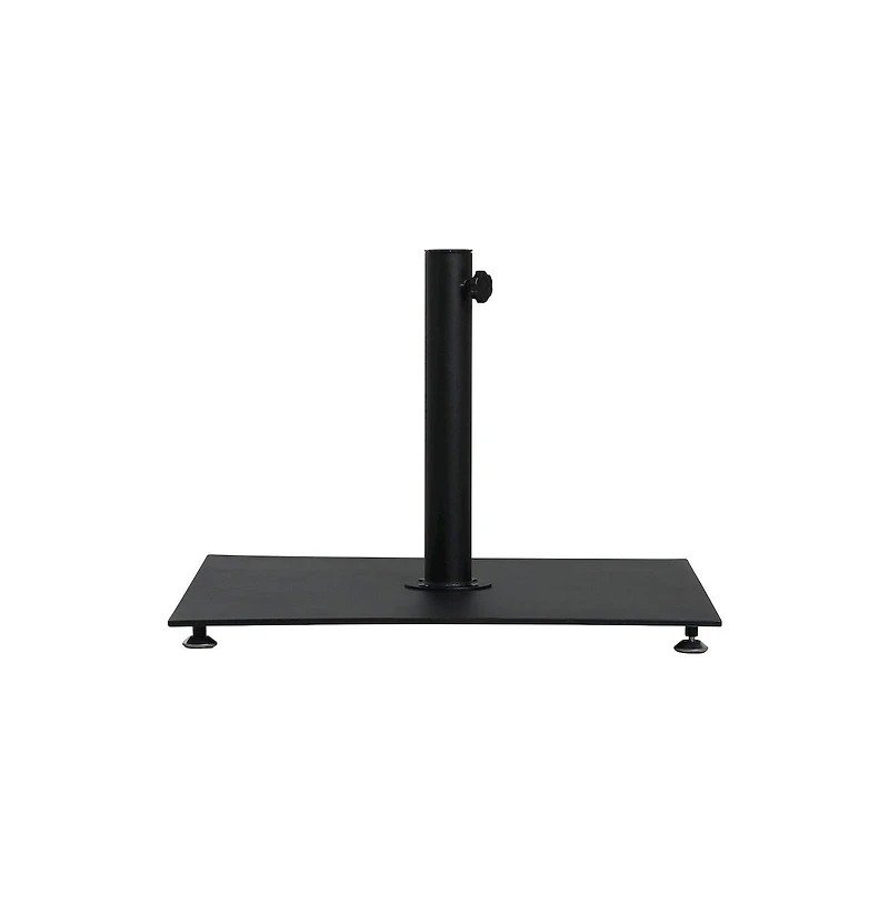 Meridian Furniture Belize Matte Black Steel Patio Umbrella Base