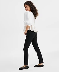 Free People Women's Oracle Low-Rise Slim Straight Jeans