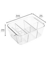 iDesign 8-Section Makeup Organizer - Set of 2 - Clear - Made in Usa