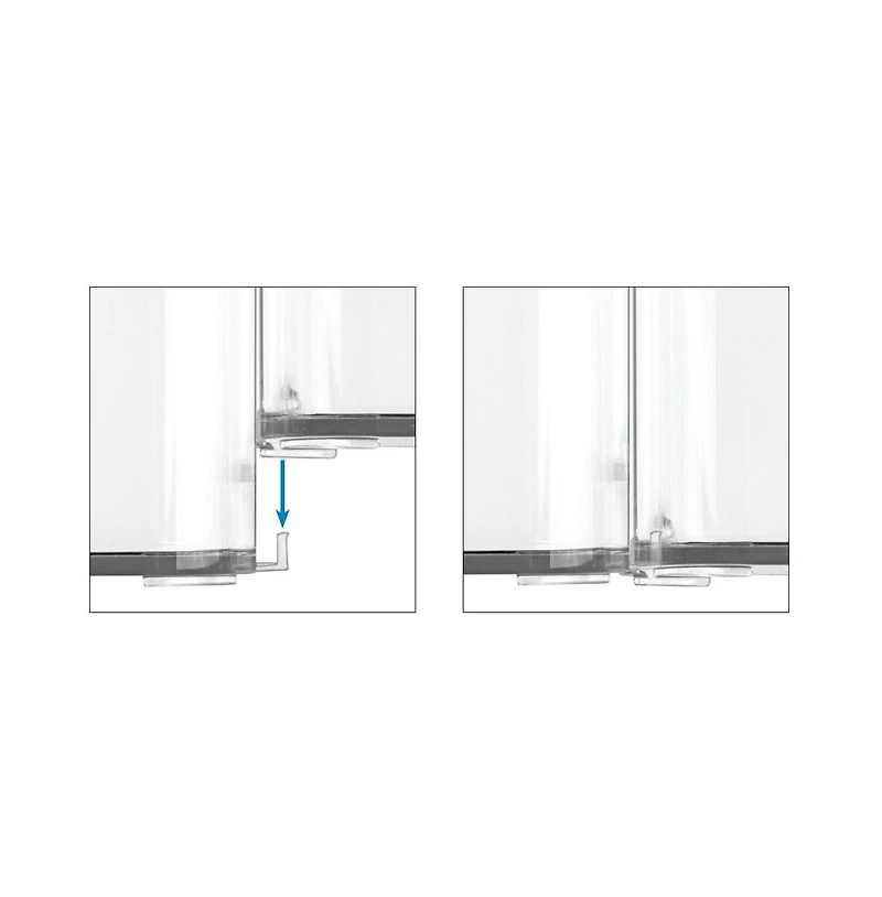 iDesign Interlocking 3-Section Plastic Drawer Organizer - Clear