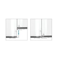 iDesign Interlocking 3-Section Plastic Drawer Organizer - Clear