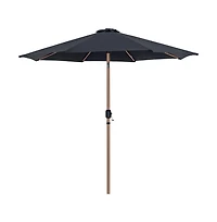 Meridian Furniture Fiji Fabric / Matte White Aluminum Patio Umbrella with Base Sets