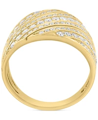 Effy Diamond Diagonal Row Wide Width Statement Ring (1-1/20 ct. t.w.) in 14k Gold