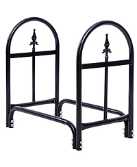 Akiudex 2 Feet Outdoor Heavy Duty Steel Firewood Storage Holder