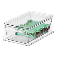 iDesign Stackable Kitchen Storage Drawer - Set of 2 - Clear