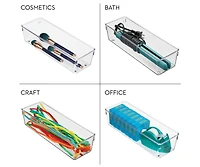 iDesign Drawer Organizer Bins - Set of 6 - Clear