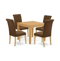 East West Furniture Dining Room Set Oak