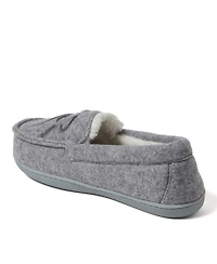 Dearfoams Women's Hayes Soft Knit Moccasin House Shoe Slipper