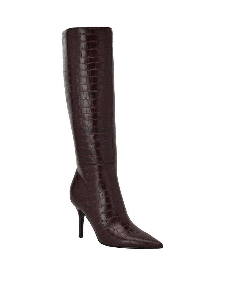 Guess Women's Gressa Wide Calf Tall Pointed Toe Stiletto Boots