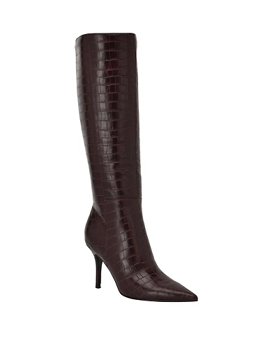Guess Women's Gressa Wide Calf Tall Pointed Toe Stiletto Boots