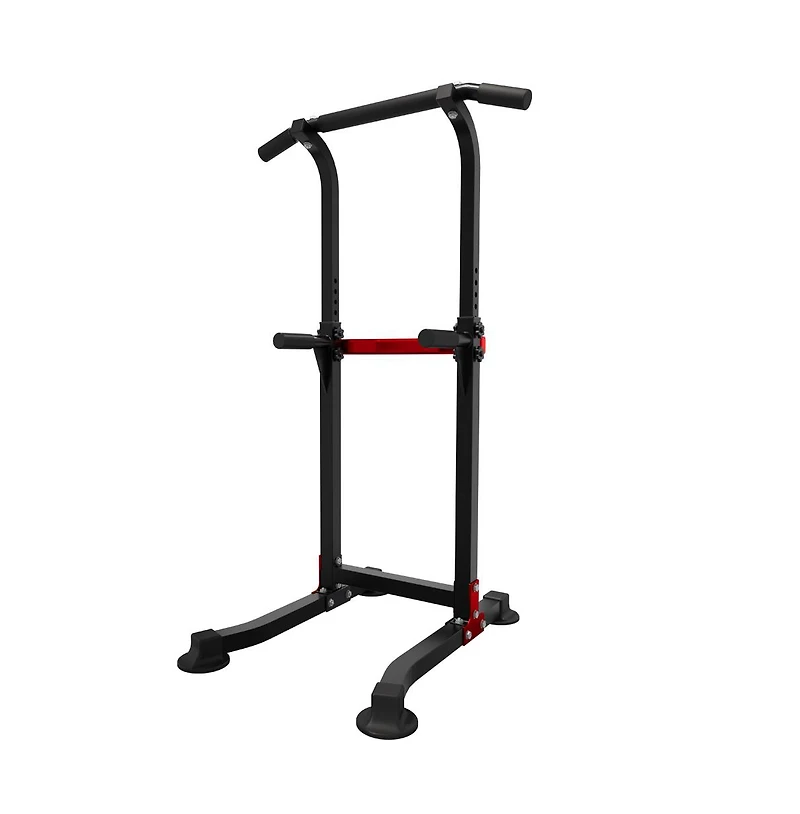 Zenova Pull Up Bar Dip Bar Power Tower Workout Dip Station Height Adjustable