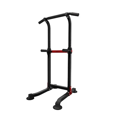Zenova Pull Up Bar Dip Bar Power Tower Workout Dip Station Height Adjustable