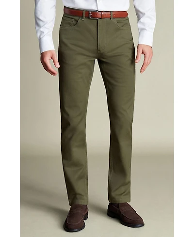 Charles Tyrwhitt Men's Twill Slim Fit 5 Pocket Jeans