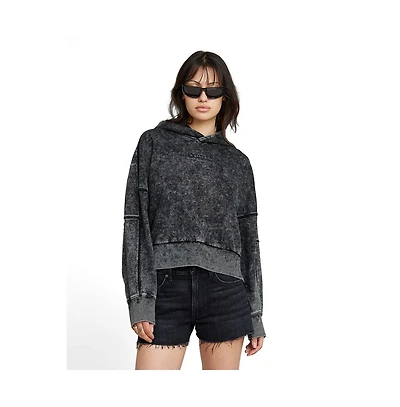 G-Star Women's Washed Embossed Oversized Hoodie