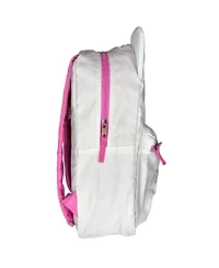 Sanrio White and Pink Hello Kitty Head 16" School Backpack with Front Pocket