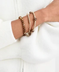 On 34th 3-Pc. Set Pave Heart Charm Beaded Stretch Bracelets, Macy's Exclusive