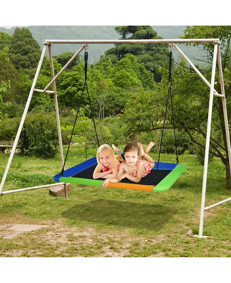 Akiudex Adjustable Platform Tree Swing for Kids and Adults, 700 lbs Capacity