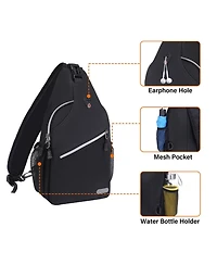 Mosiso Sunflower Rope Sling Backpack - Lightweight Crossbody Shoulder Bag for Travel & Hiking | Water-Resistant Chest Daypack with Front Pocket