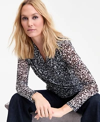 I.n.c. International Concepts Women's Ribbed V-Neck Sweater, Macy's Exclusive