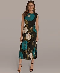 Donna Karan New York Women's Chiffon Floral A-Line Dress