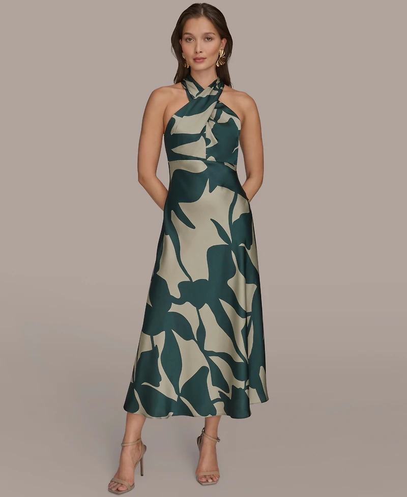 Donna Karan New York Women's Halter Neck Maxi Dress