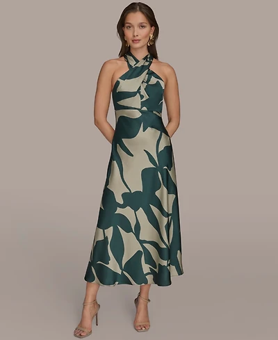 Donna Karan New York Women's Halter Neck Maxi Dress