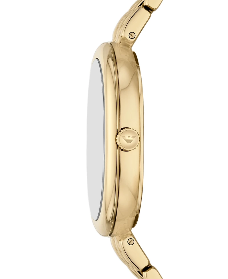 Emporio Armani Women's Gold-Tone Stainless Steel Bracelet Watch 34mm