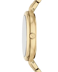 Emporio Armani Women's Gold-Tone Stainless Steel Bracelet Watch 34mm