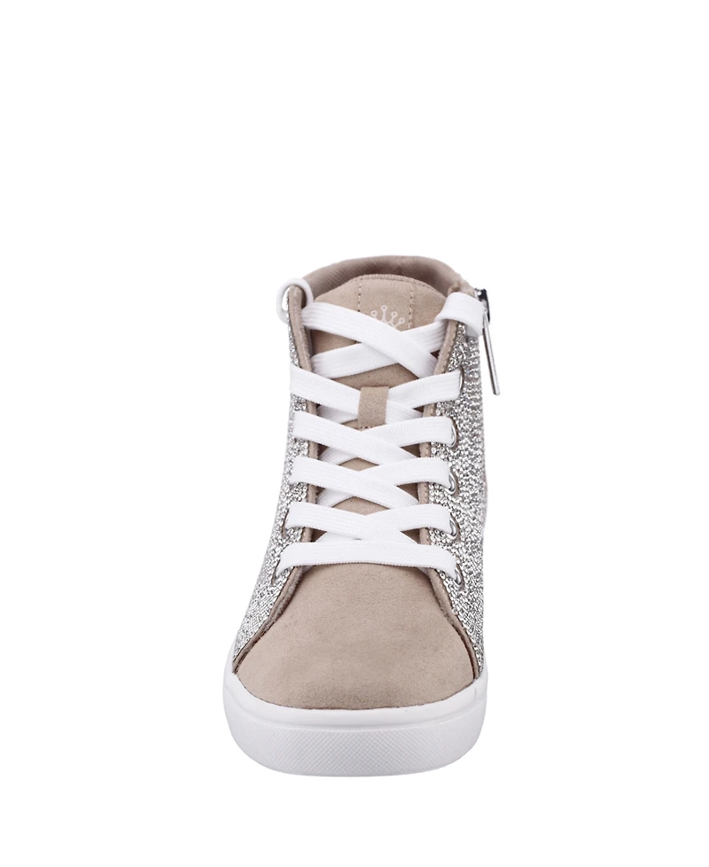 Nina Big Girls Kula Crystal High Top Sneakers