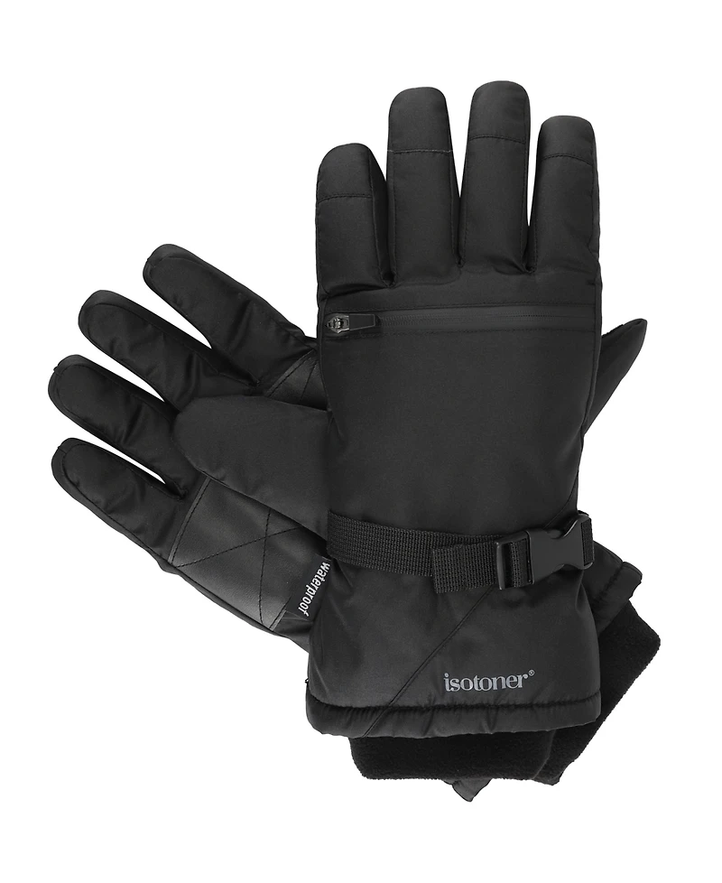 Isotoner Signature Men's Quilted Ski Gloves
