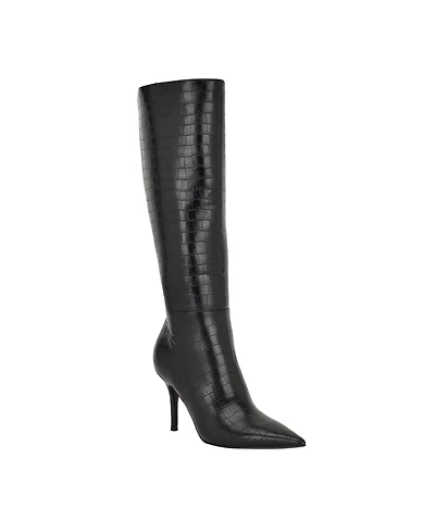 Guess Women's Gressa Wide Calf Tall Pointed Toe Stiletto Boots