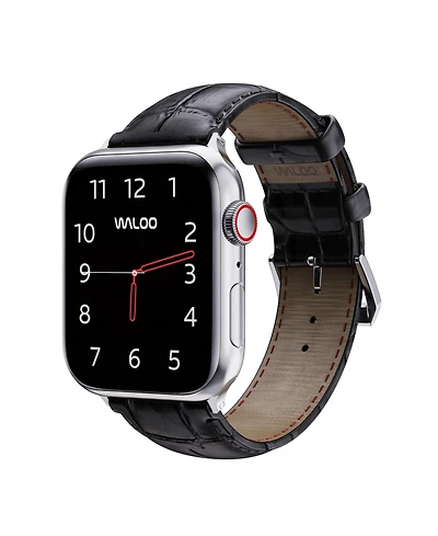 Waloo Crocodile Texture Leather Replacement Band for Apple Watch